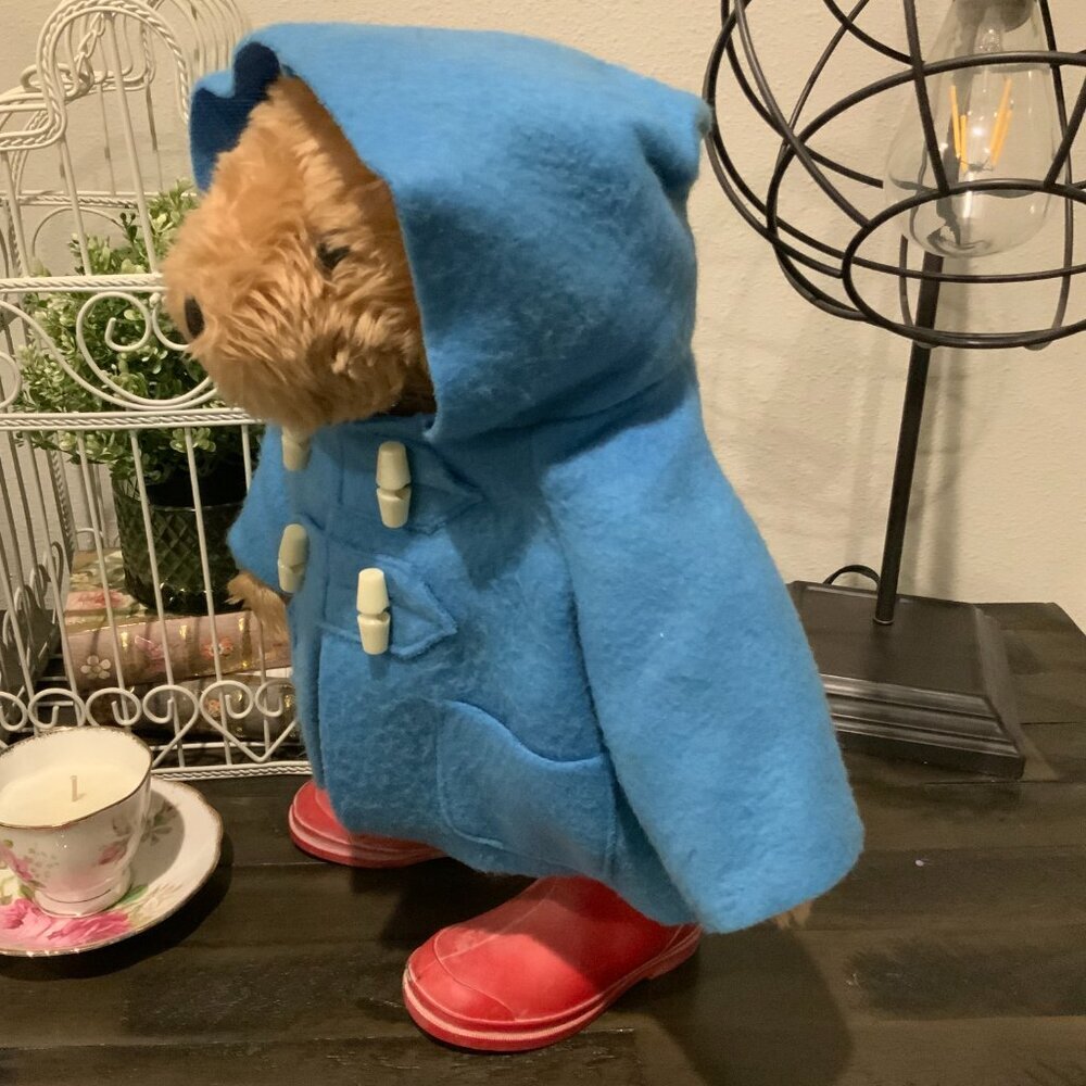 Paddington Bear Vintage Eden Toys Blue Coat Red Boots - Picture 6 of 8